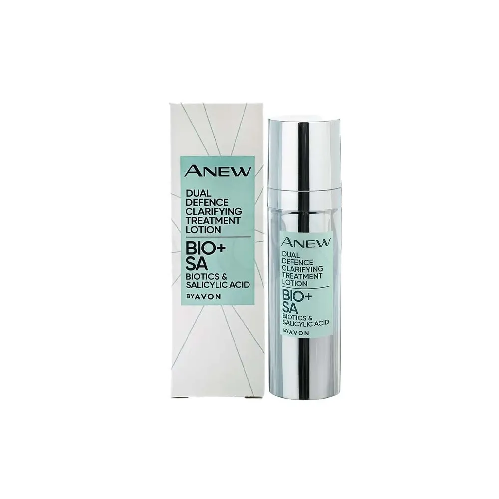 Avon - لوسیون شفاف کننده و جوانساز صورت بیوتیک و سالیسیلیک اسید آون حجم 30 میل