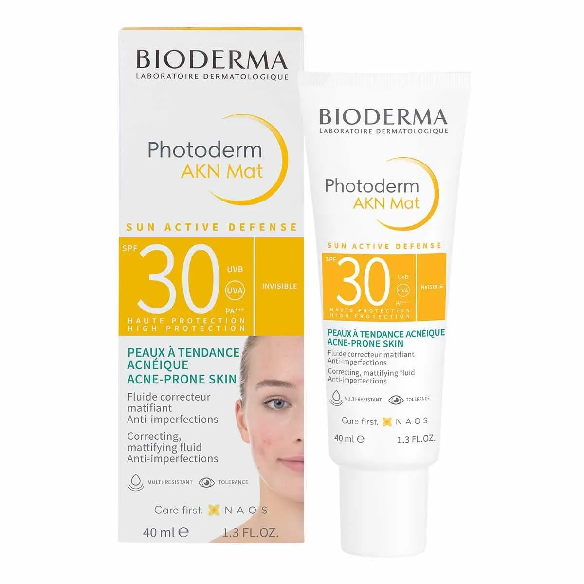 Bioderma - فلوئید ضد آفتاب فتودرم آکنه مت SPF30 بایودرما حجم 40 میل