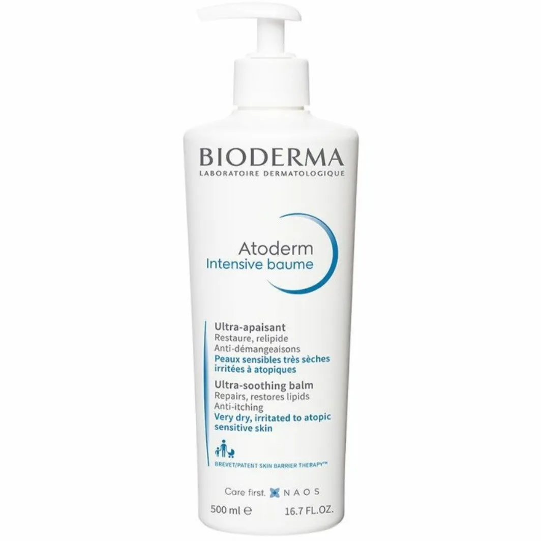 Bioderma - ژل کرم مرطوب کننده آتودرم اینتنسیو بایودرما حجم 500 میل