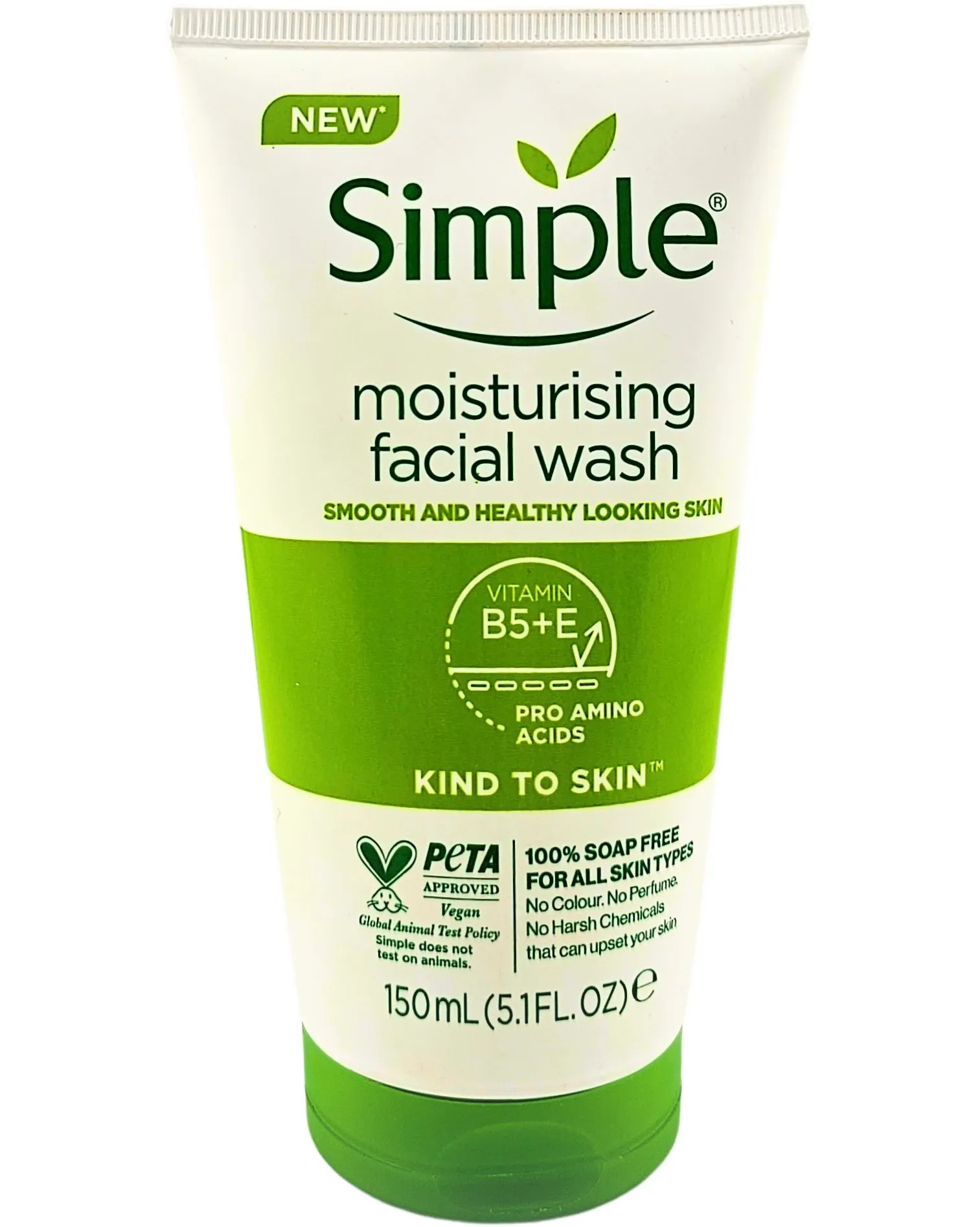 Simple - ژل شستشوی رطوبت رسان انواع پوست سیمپل مدل Moisturising حجم 150میل