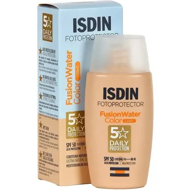 Isdin - ضد آفتاب رنگی فیوژن واتر ایزدین رنگ لایت حجم 50 میل