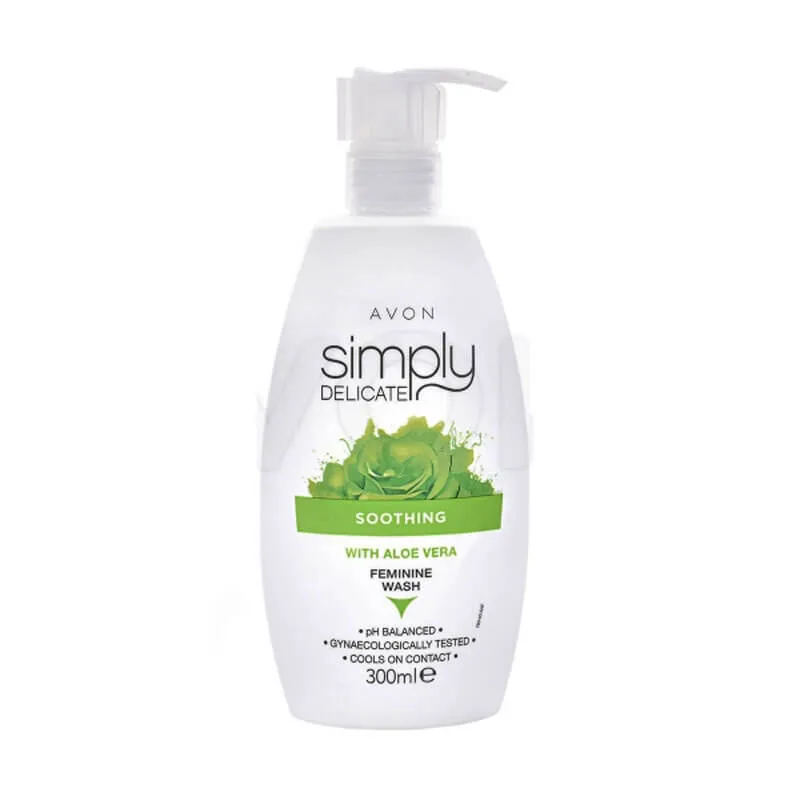 Avon - ژل بهداشتی بانوان آون مدل simply delicate Soothing حجم 300 میل